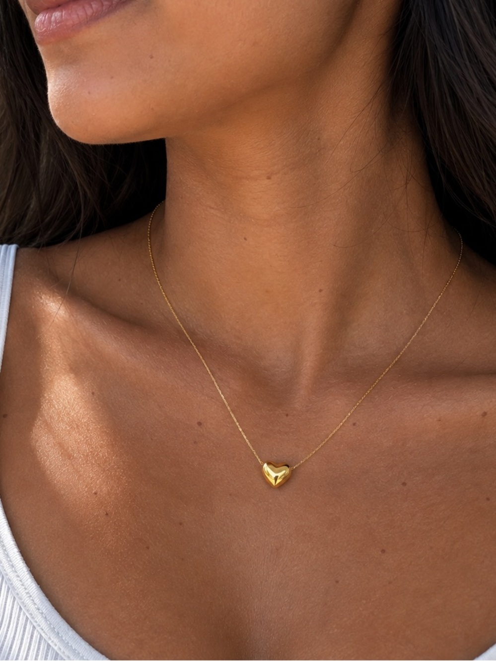 18K Gold Plated Heart Necklace